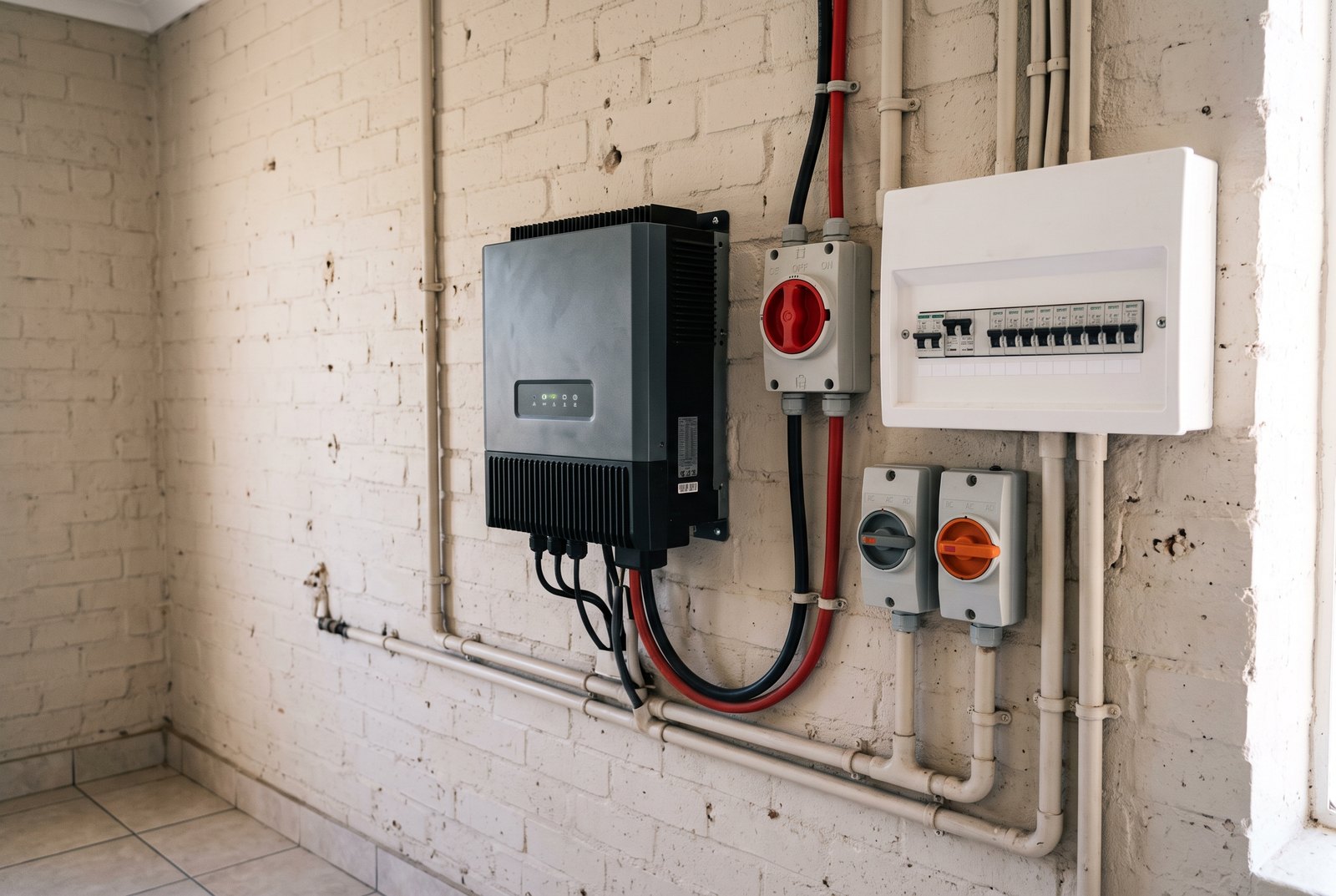 Solar inverter and isolators inspected for SSEG registration and a solar CoC