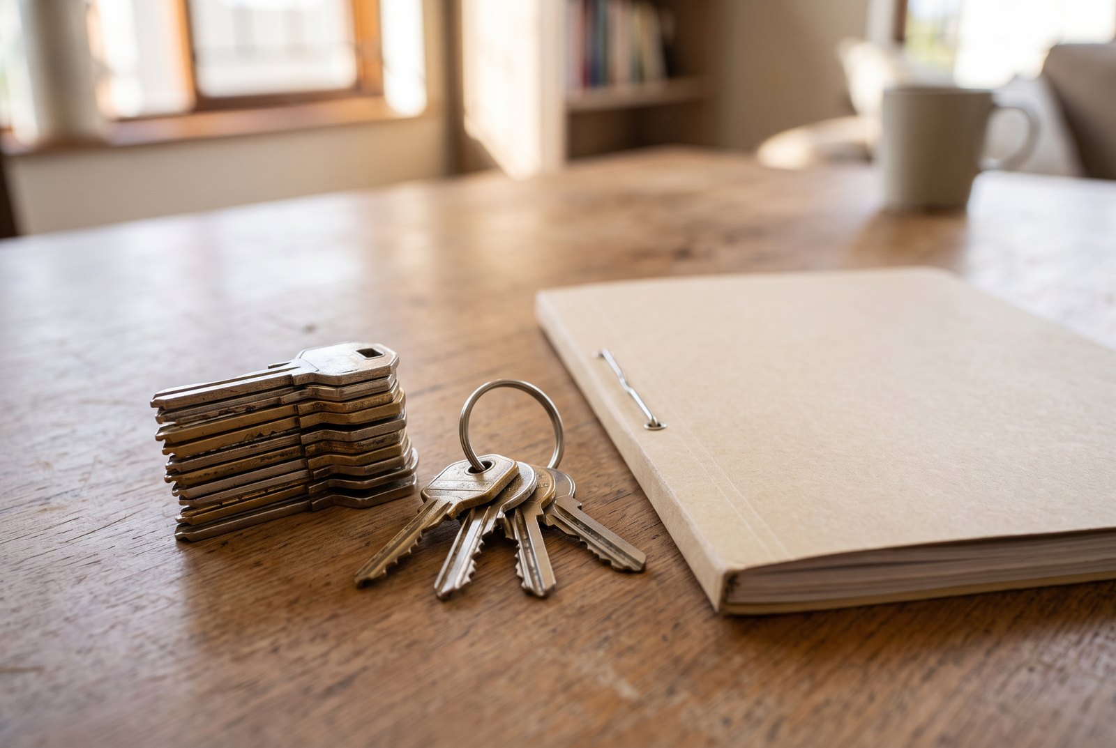 Property handover documents prepared for a Certificate of Compliance